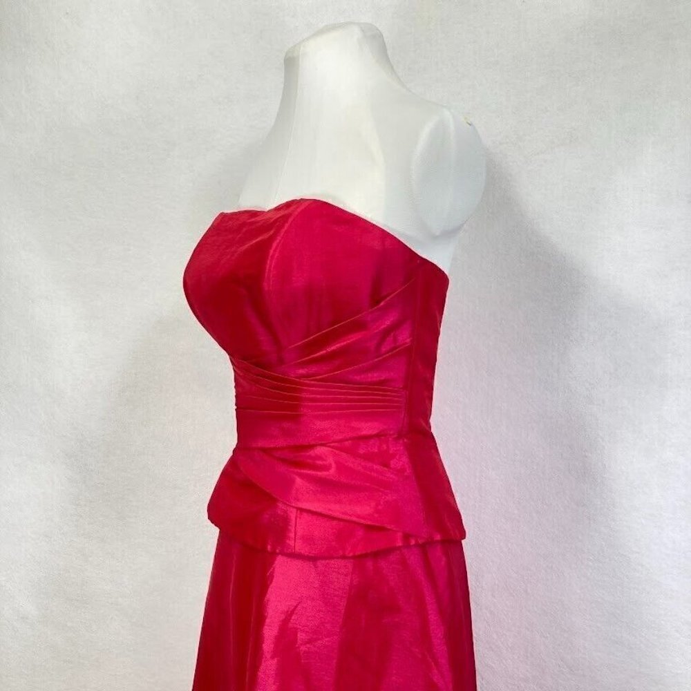 Mori Lee 2 Piece Dress Strapless Dress Bold Barbie Coquette Y2K Prom Formal 10 - Picture 2 of 9